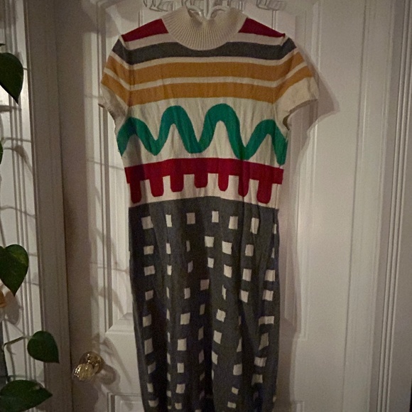 Benetton mod colour block dress - Picture 1 of 2